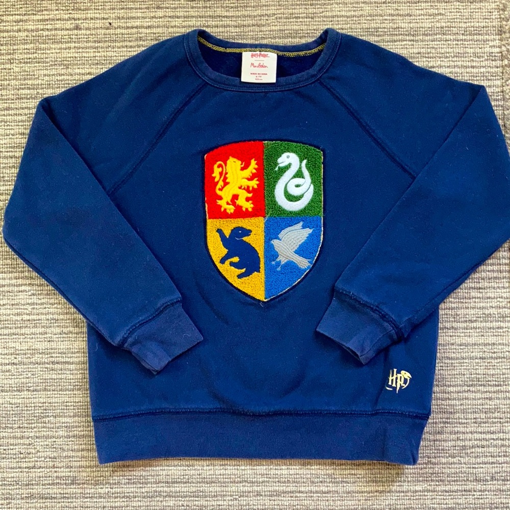 AVAILABLE!✨ Mini Boden ⚡️ Harry Potter Hogwarts Sweatshirt! Kids size 6-7